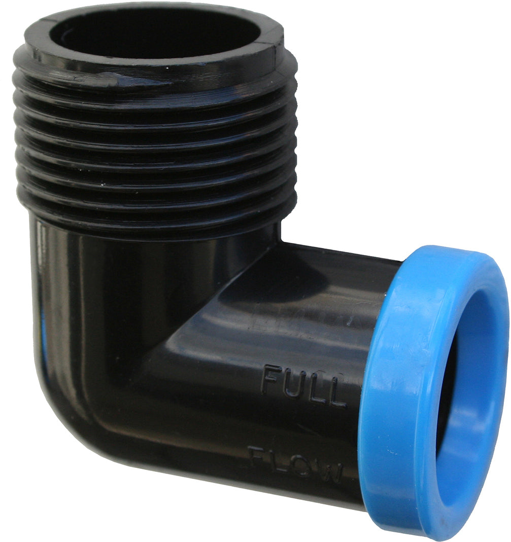 Orm Full Flow Male Combination Elbow 15Mm X 3/4 In Hose Connector