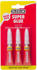 Alcolin Super Glue 3 X 3G Value Pack Adhesive