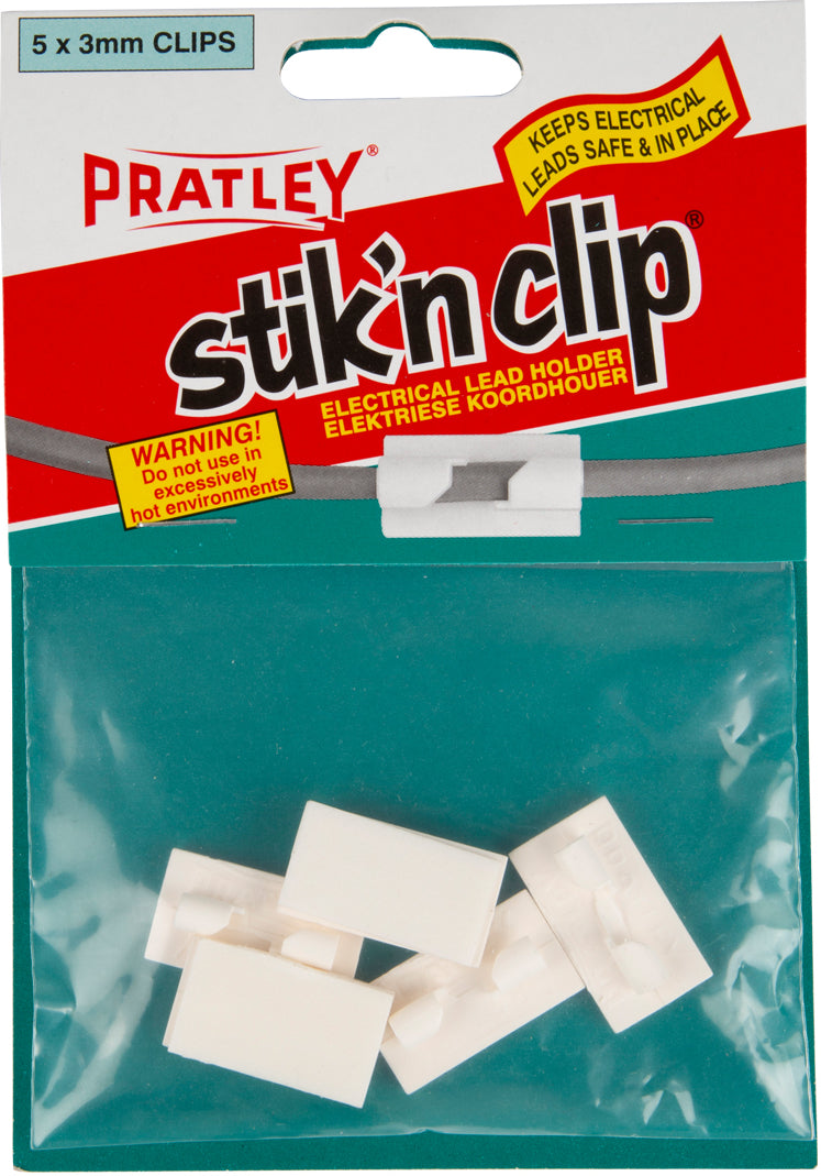 Pratley Stik N Clip 3Mm 5 Per Pack C Adhesive