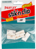 Pratley Stik N Clip 6Mm 5 Per Pack C Adhesive
