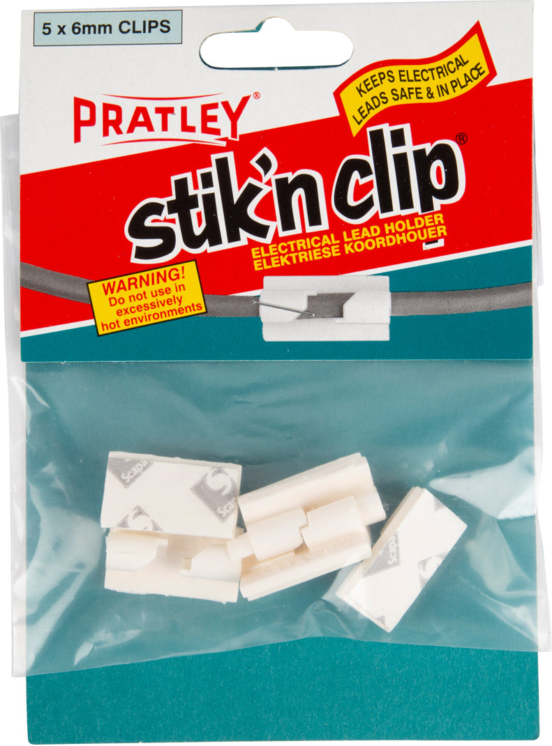 Pratley Stik N Clip 6Mm 5 Per Pack C Adhesive