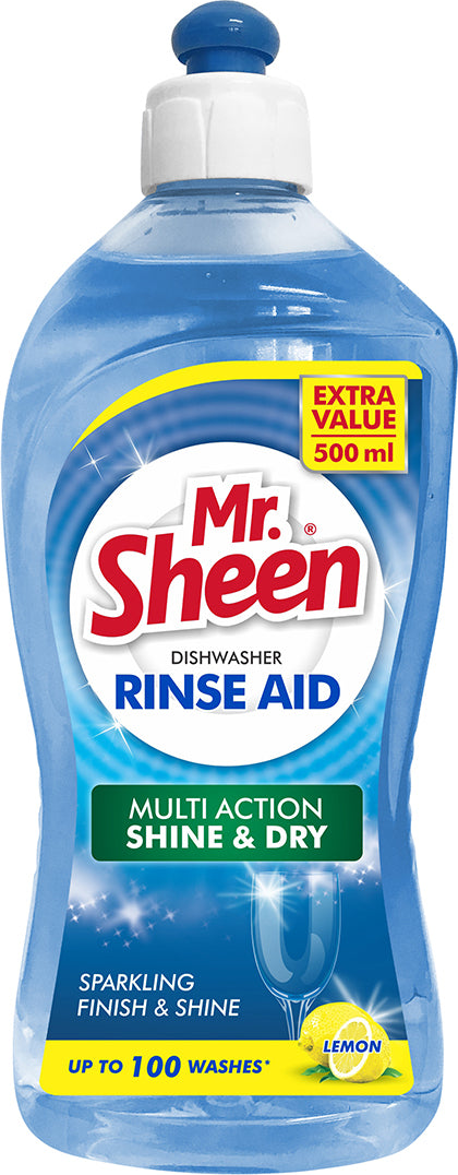 Mr Sheen Dishwasher Automatic Rinse Aid Lem 500Ml Dishwashing Detergent