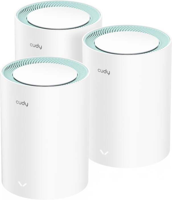 Cudy AC1200 - Wi-Fi Mesh Kit - 3 Pack - With Gigabit Router Antenna Booster