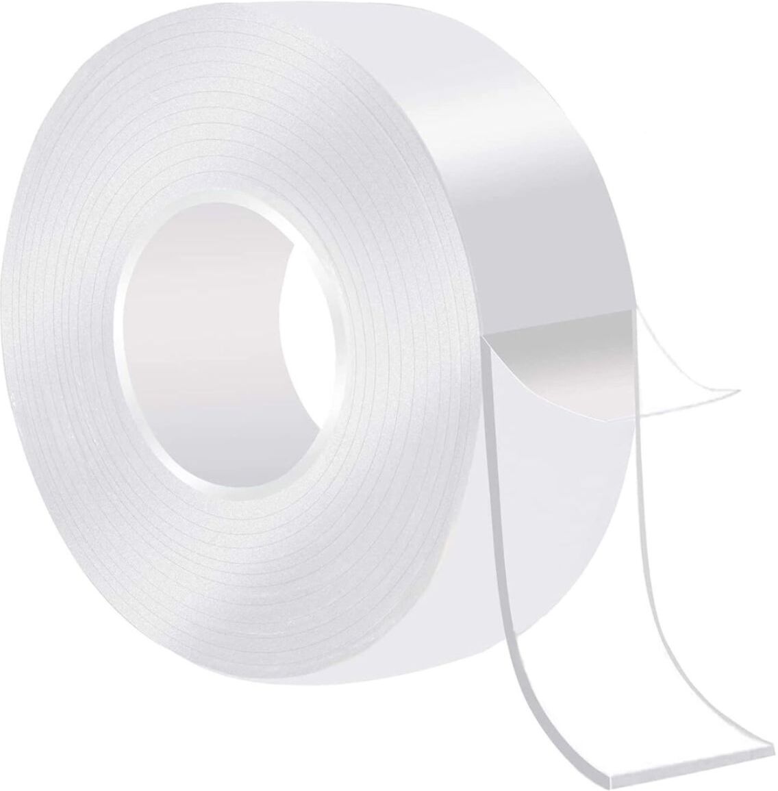 Powerbond Reusable Double Sided Gel Transparent Ta 8 cm Single Sided Tape