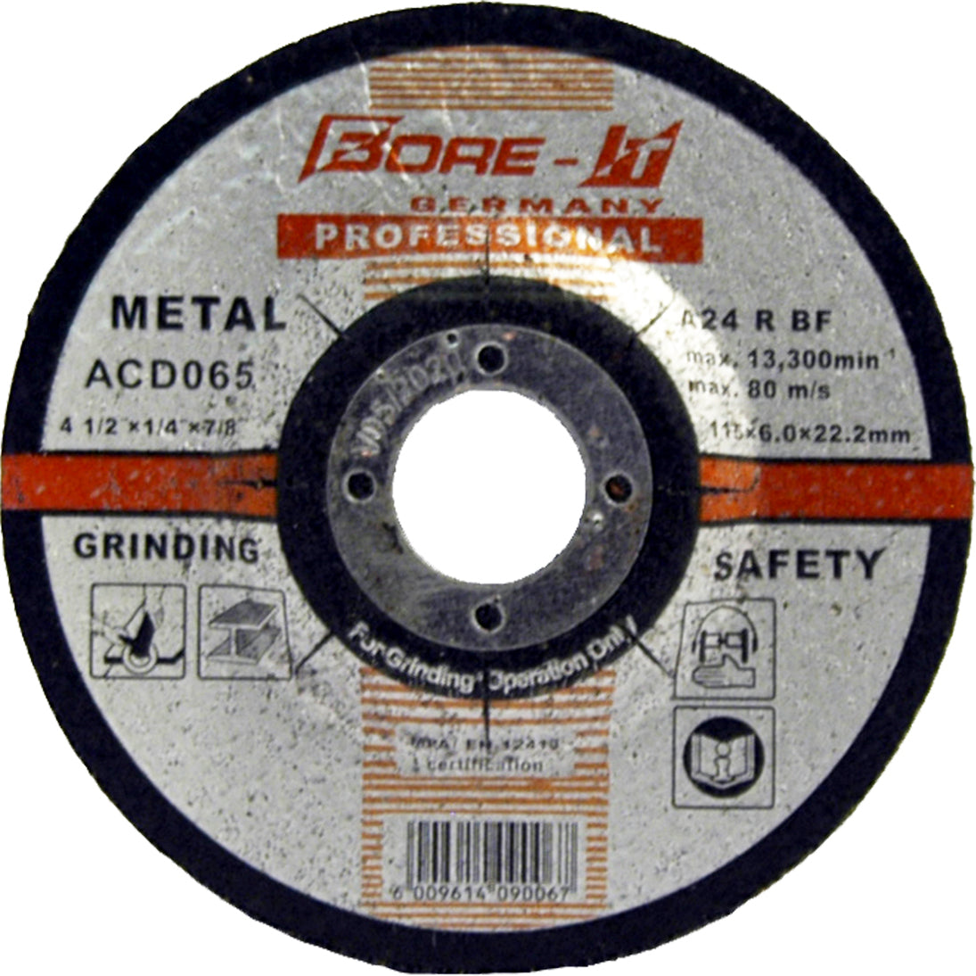 ORM Grinding Disc Steel 115 X 6.0Mm Steel Cutter