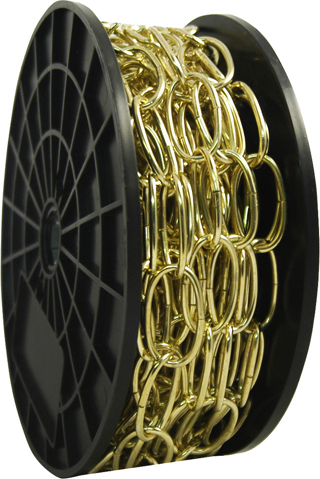 ORM Oval Link Chain Bp 2.8 X 22 X 38Mm Od (Roll) Stainless Steel Light Hanging Chain