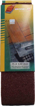Orm Sanding Belt 75 X 530Mm 80Grit 2/Pack Ceramic Sandpaper