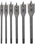 Adegso Wood Flat Drill Bit 6Pcs Auger Drill Bits Set