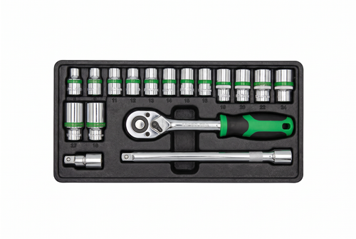 62 Piece Tool Box Set – 1/2" Socket Set, Spanners, Screwdrivers, Pliers & Hand Tools