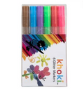 Art+craft glitter markers 6pc