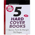 Book Hard-Cover A4 96-Page 1-Quire 5pk