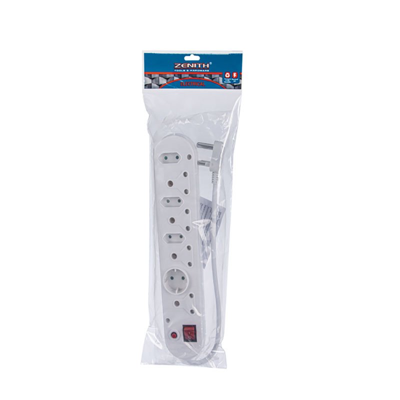 Multiplug - Surge Protector - White - 4x16amp - 4x5amp