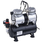 Air Craft Twin Cylinder Mini Air Compressor with Tank