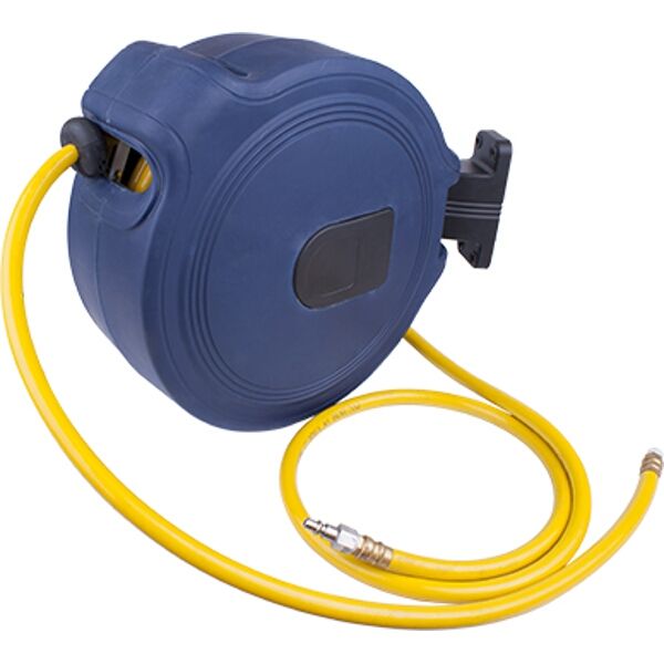 Aircraft Air Hose Reel 15M X 9.5mm(3/8) Pu Hose P/P Casing Wall Mounted
