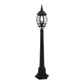 Lantern 8 Panel 1LT Pole Black