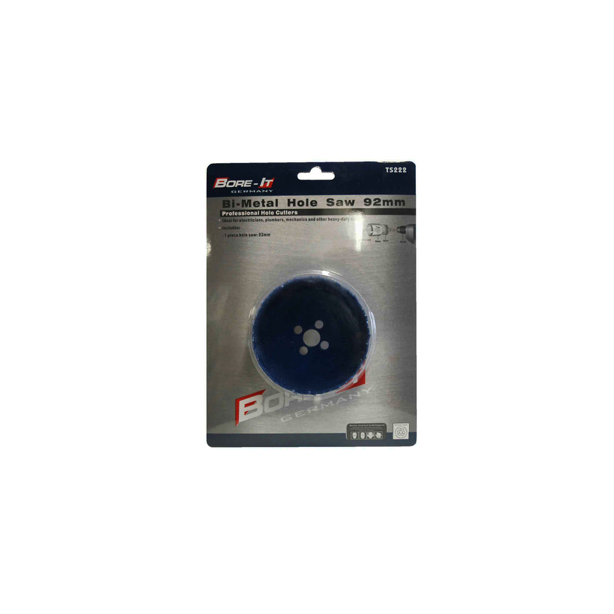 Bore-it - Hole Saw - Bi-metal - 92mm