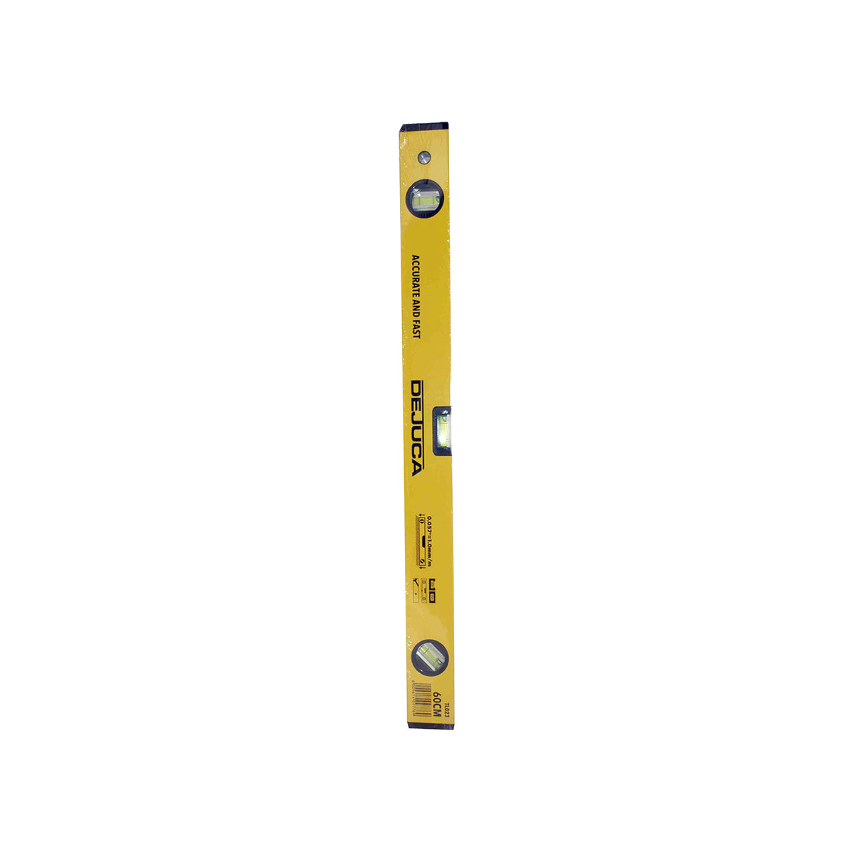 Dejuca - Spirit Level - Aluminum - 3 Vial - 1.5mm - 600mm