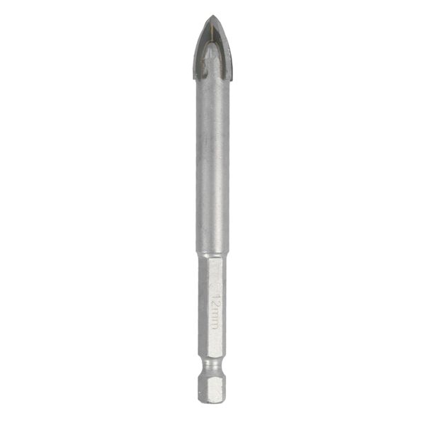 Tork Craft Glass & Tile Drill 12mm 4 Flute With Hex Shank