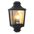 Hamlet - Lantern - 3 Panel - Half Wall - 230mm - Black