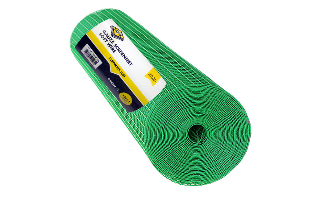 MTS Gauze Screen Net Soft Steel1,22 30m green