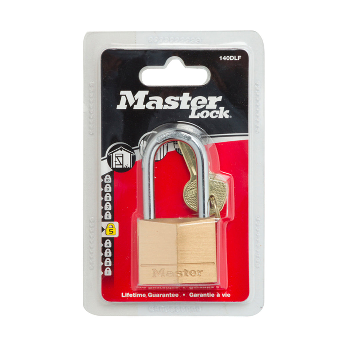 Mackie Master Pad Lock Brass 40Mm Long Shackle Padlock