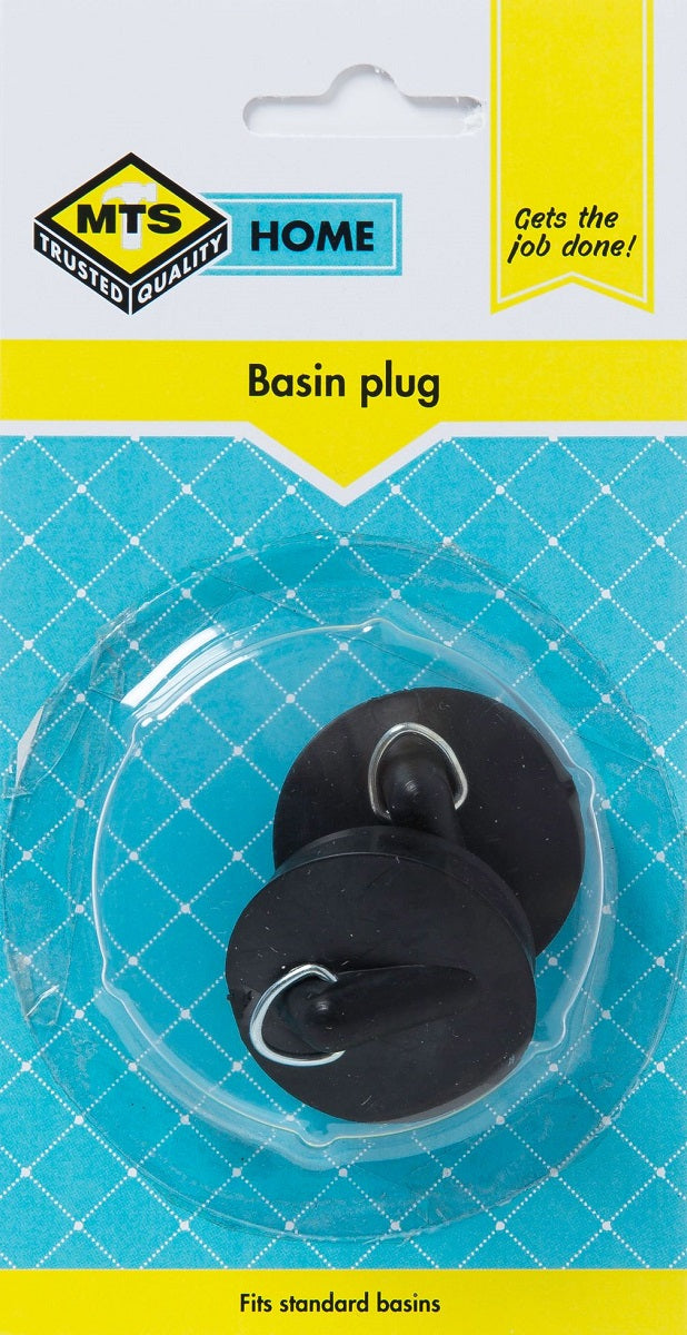 MTS Home 2 Piece Basin Rubber Plug - Black