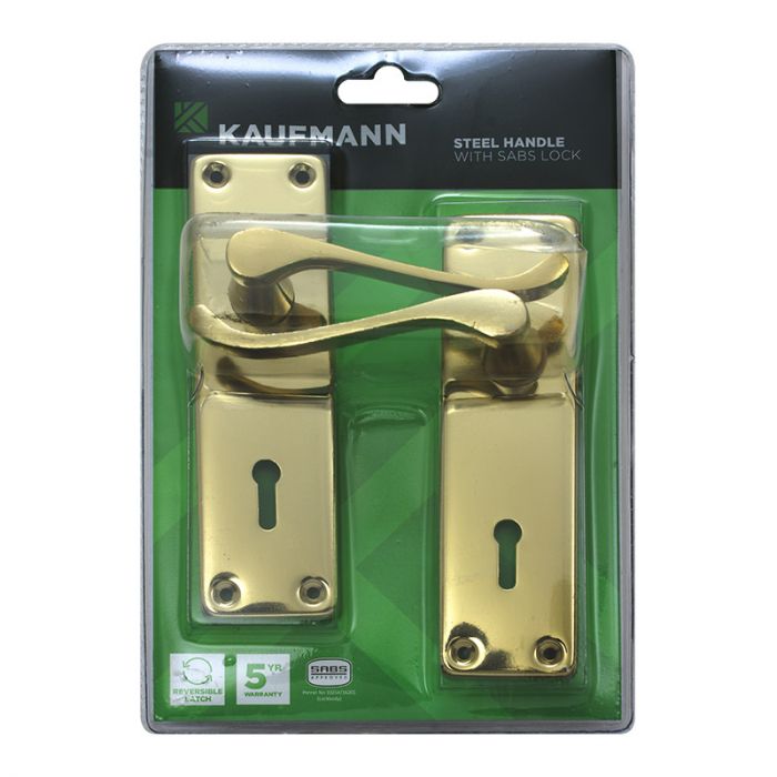 Kaufmann - Lockset 2L Ms 6Inch Victorian Scroll Bp
