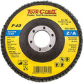 Tork Craft Flap Disc Zirconium 115mm 40 Grit Flat