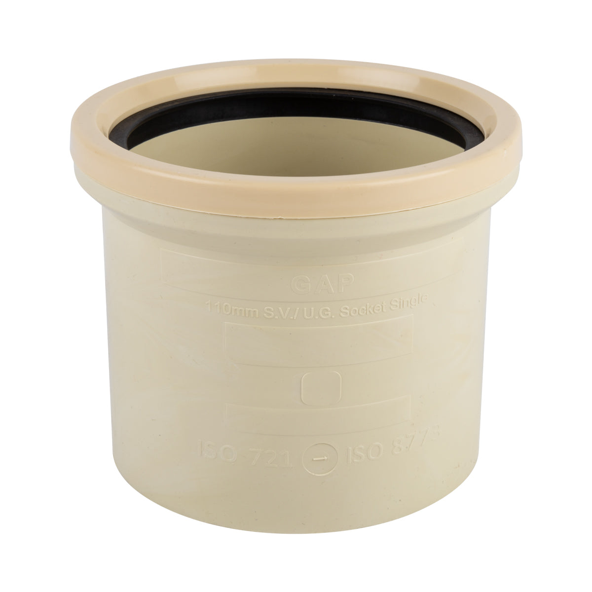 Orm Polyprop Socket Ug Solvent/Ring 110Mm Satas 1-way Pipe Joint