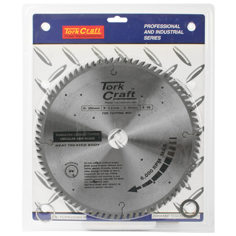 Tork Craft - Blade Tct 250 x 80T 30/1/20 Tcg Positive