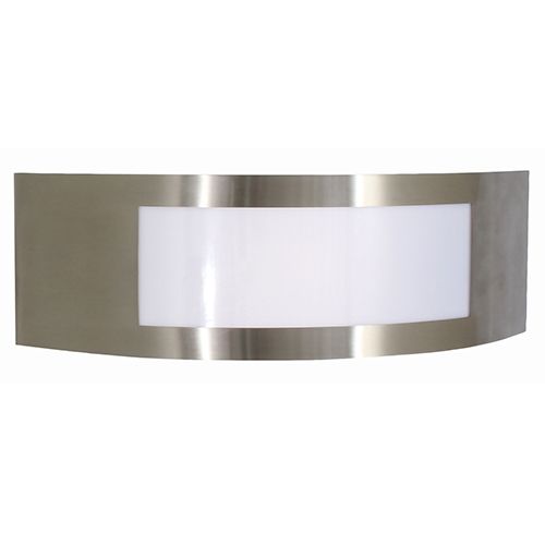 Stainless Steel Plain Wall Light Satin Chrome