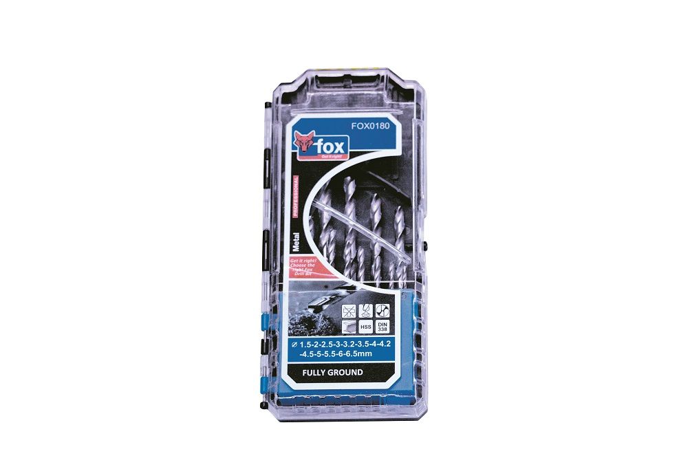 Fox Tools - High-Speed Steel Drill Bit - Set of 13