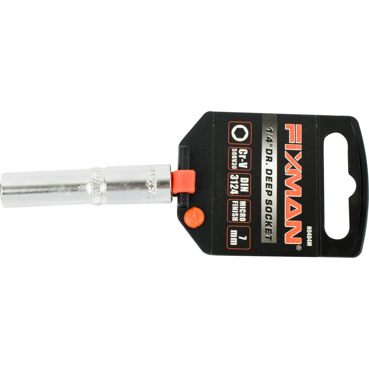 Fixman - Deep Socket - 1/4 Inch Drive - 7mm