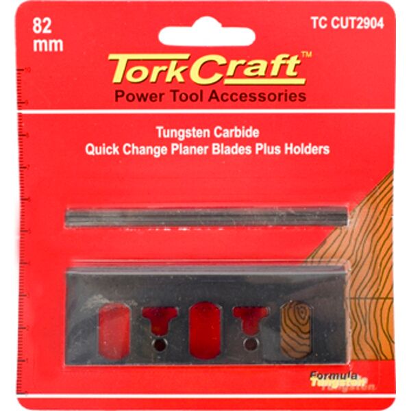 Tork Craft Planer Blades 82mm Tungsten W/Holders