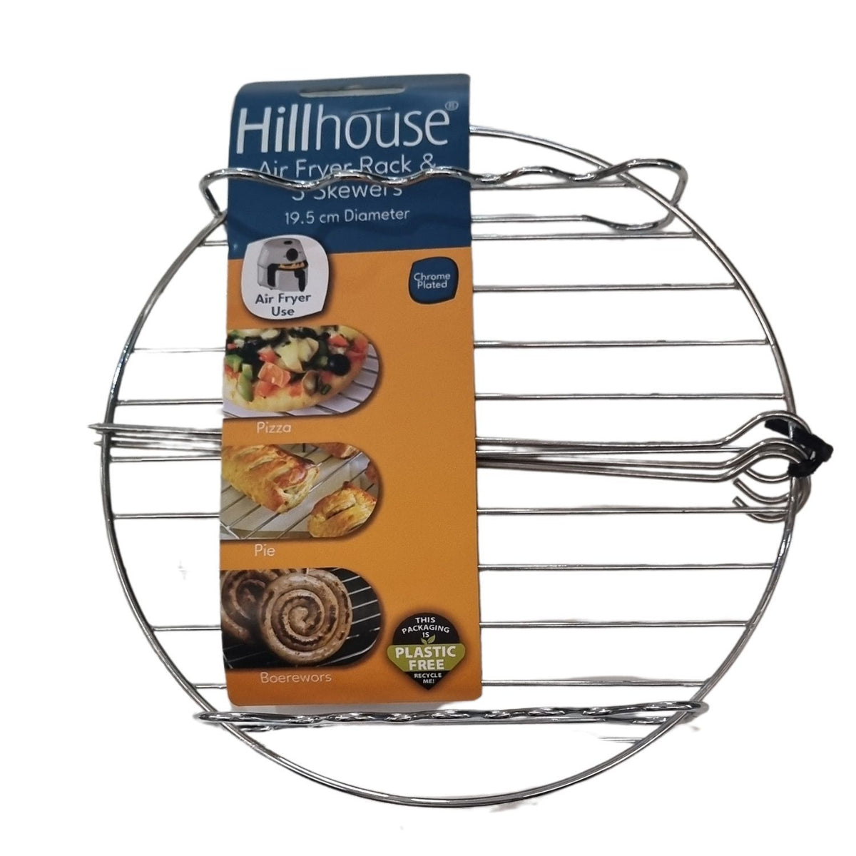 Hillhouse - Air Fryer Rack & 3 Skewers (19.5cm Diameter)