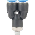 Aircraft Pu Hose Fitting Y Joint 10mm-1/8 M