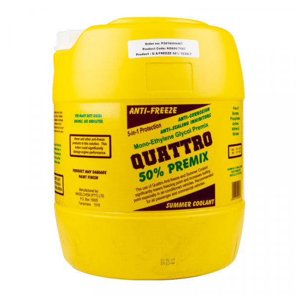 Quattro Anti-Freeze Summer Coolant 20L
