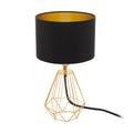 Car Lightson2 - Table Lamp - 165mm - Black/Gold