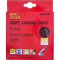 Tork Craft Fibre Disc 115mm 60 Grit 5/Pack