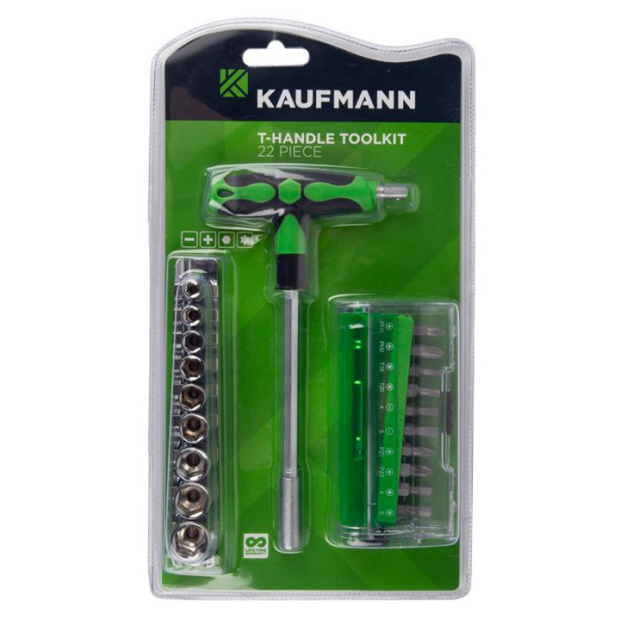 Kaufmann - Socket & S/Driver Bit 22 Piecee