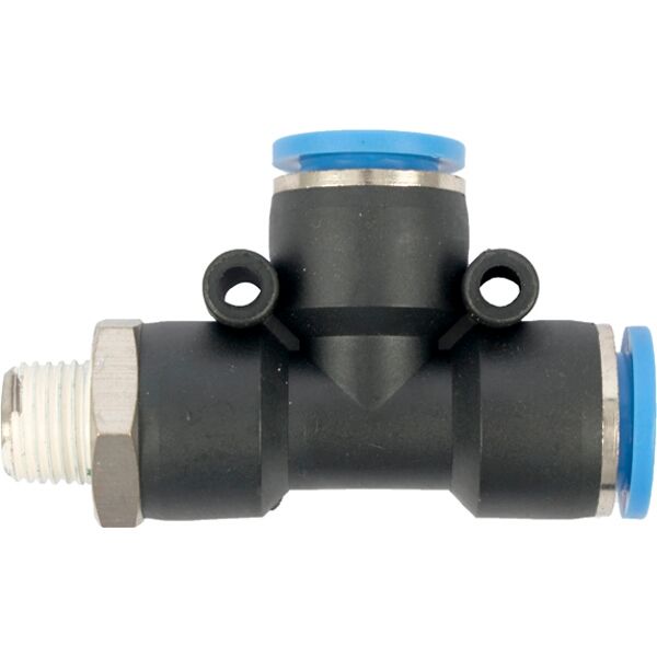 Aircraft Pu Hose Fitting Tee 12mm x 12mm x 1/4'M