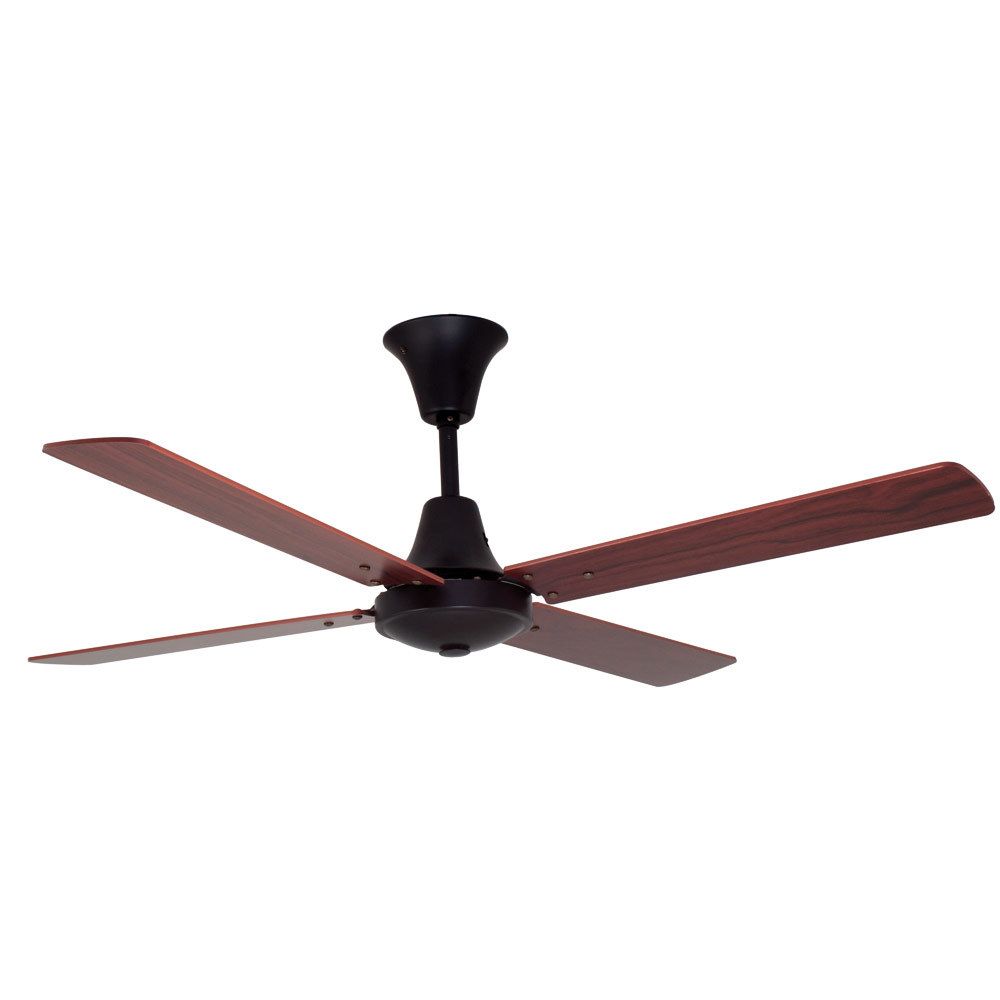 Colonial - Ceiling Fan - 4 Blades - Black