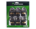 Kaufmann Lock Set - Steel - 40mm 6 Piece