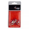 U-Part Terminal Red Ring Lug 0.5-1.5mm 10mm