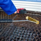 Tork Craft - Braai Bbq Three Side Brass Wire Brush 530Mm Handle 21' Tcw