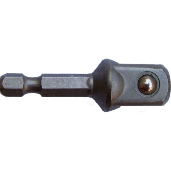 Tork Craft Socket Adaptor 1/4'M Sq x 50mm 1/4'M Hex Shank Carded
