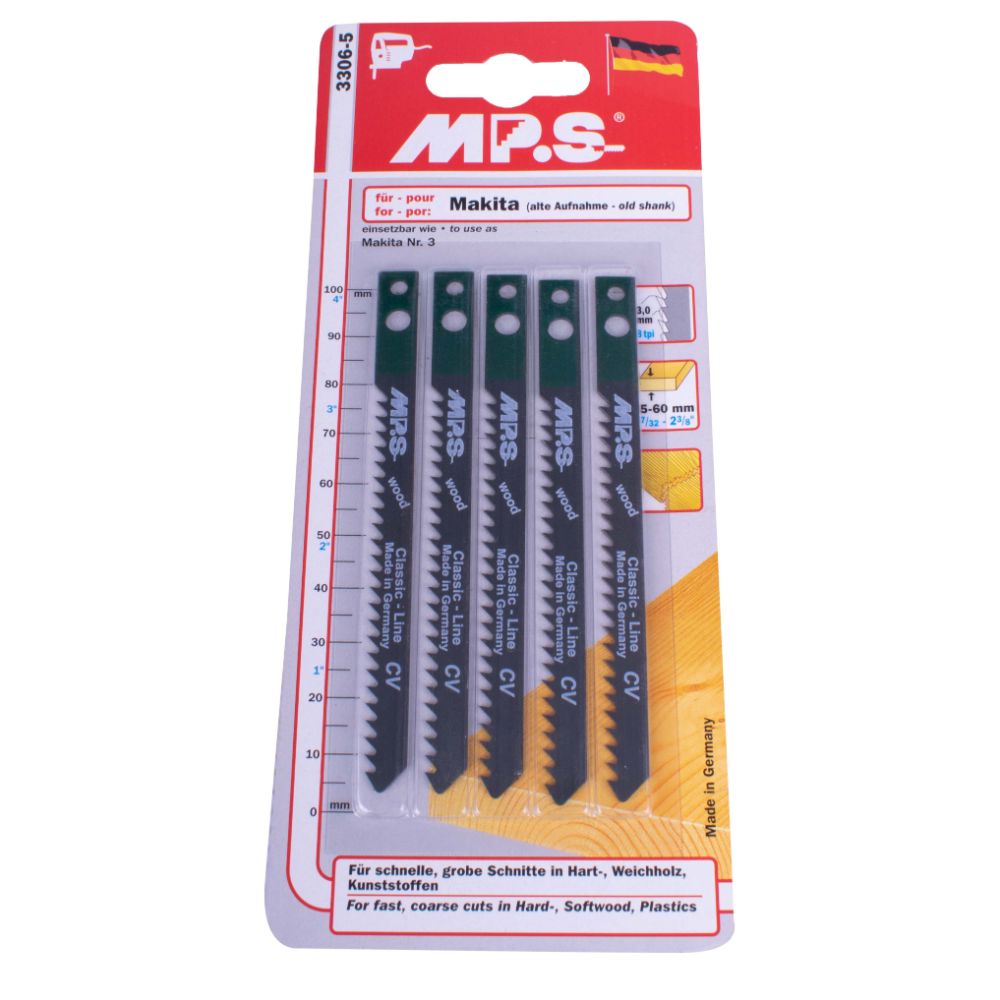 Mps - Jigsaw Blade Wood Makita Shank 100mm 8Tpi