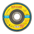 Tork Craft Flap Disc Round Edge Zirconium 115mm 120 Grit Flat