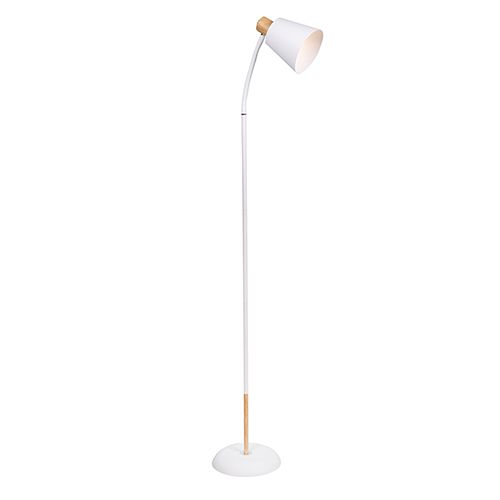 Curve Floor Light White & Gold