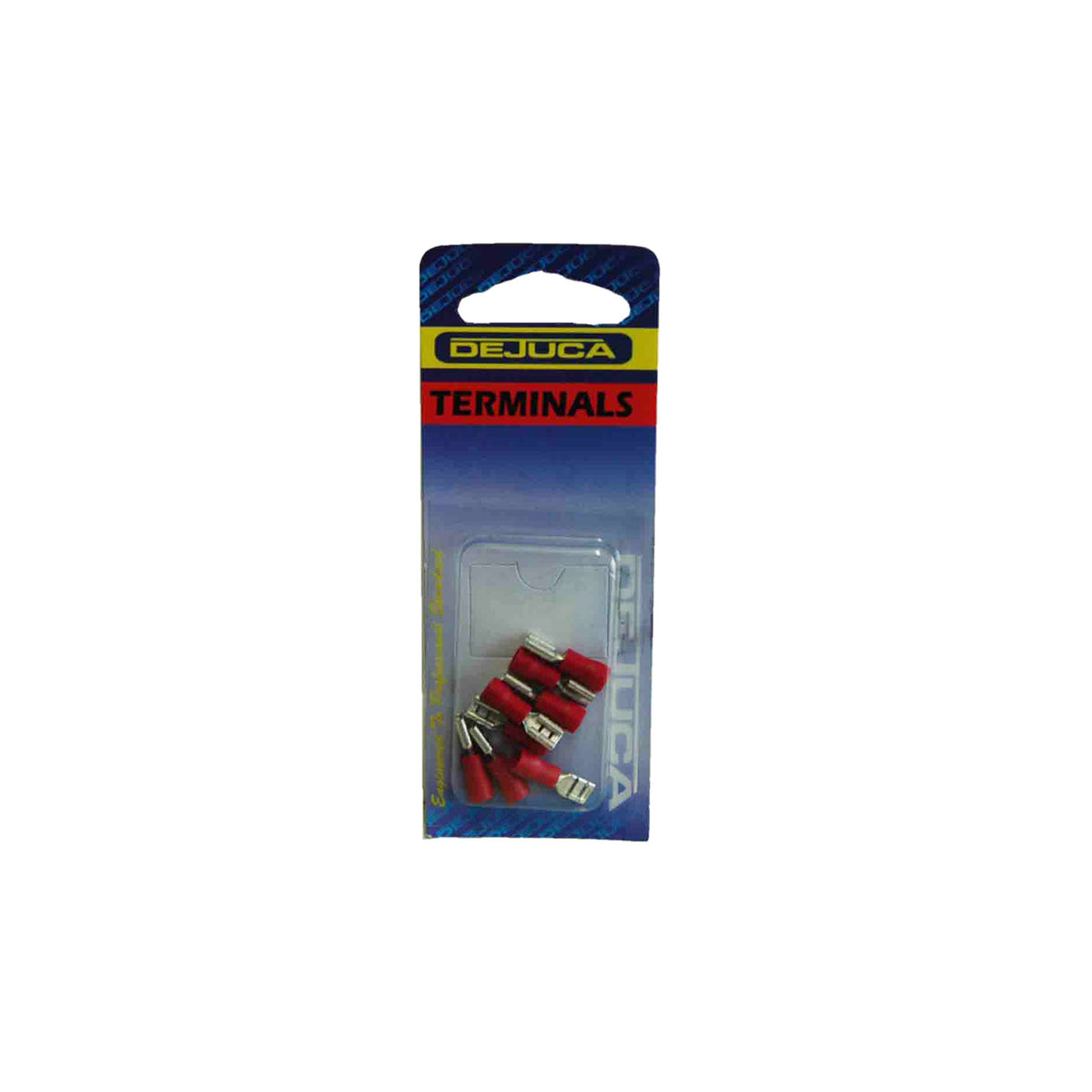 Dejuca - Terminal - Disconnect - Red - Female - 4.8mm - 8/Card